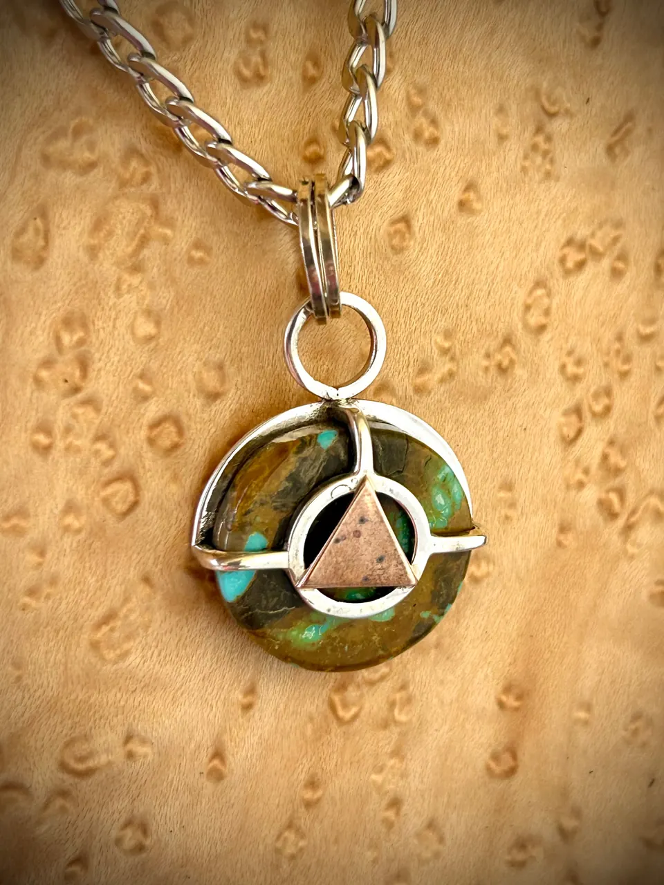 Number 8 Turquoise Recovery Pendant