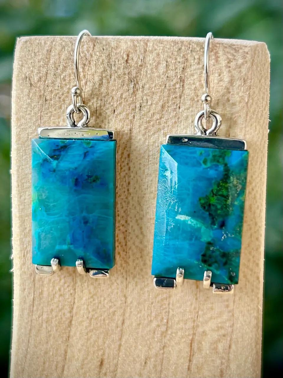 Silicated Chrysocolla Earrings