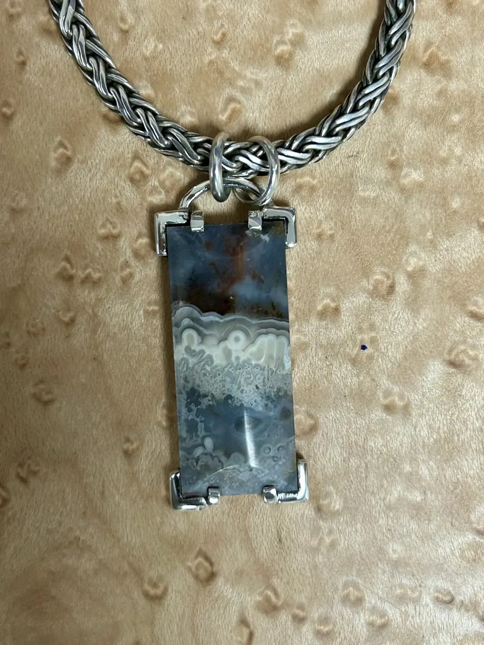 Crazy Lace Agate Pendant