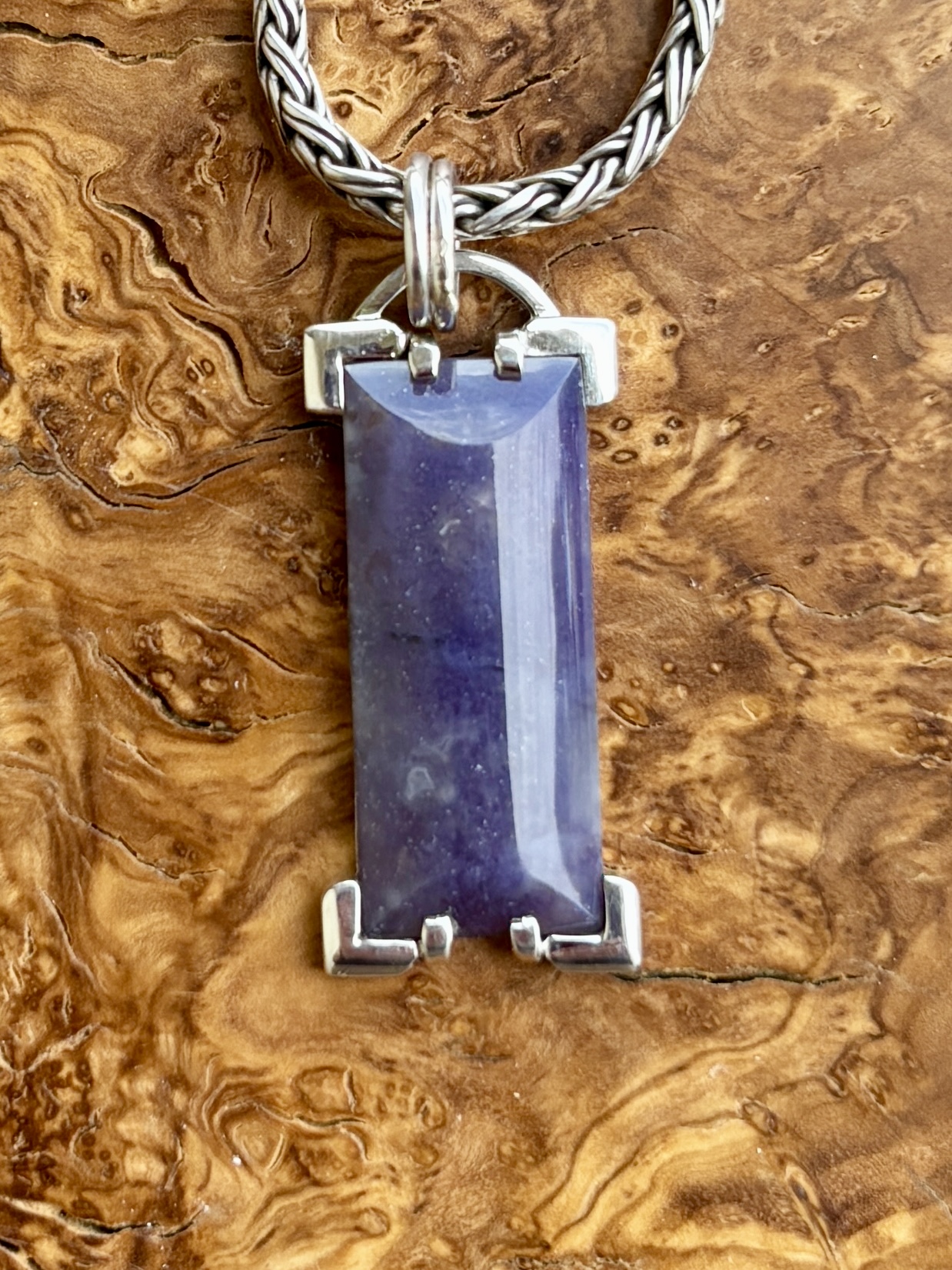 A cut stone from this family, photographed at the studio.