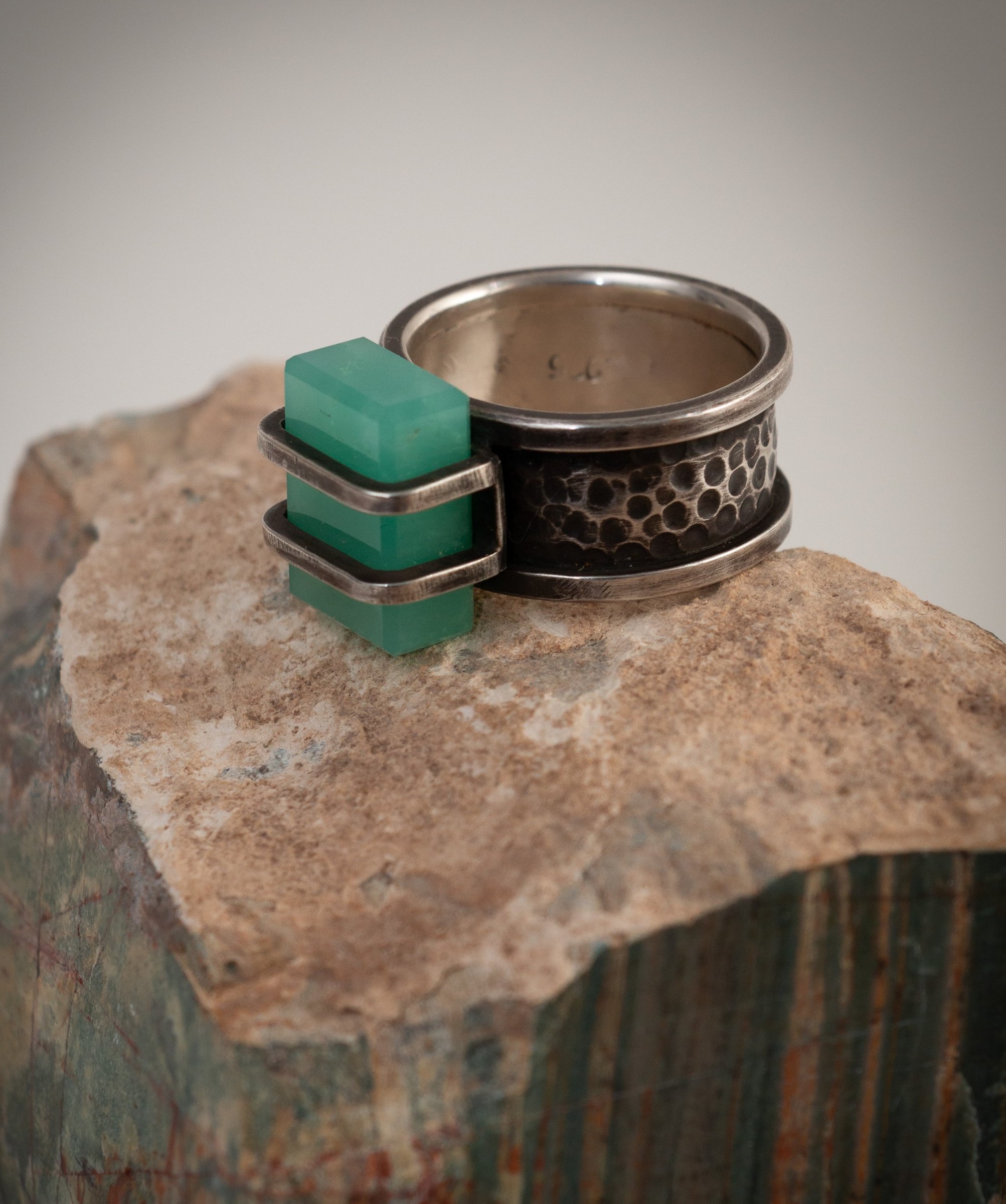 Australian apple green chrysoprase view 3